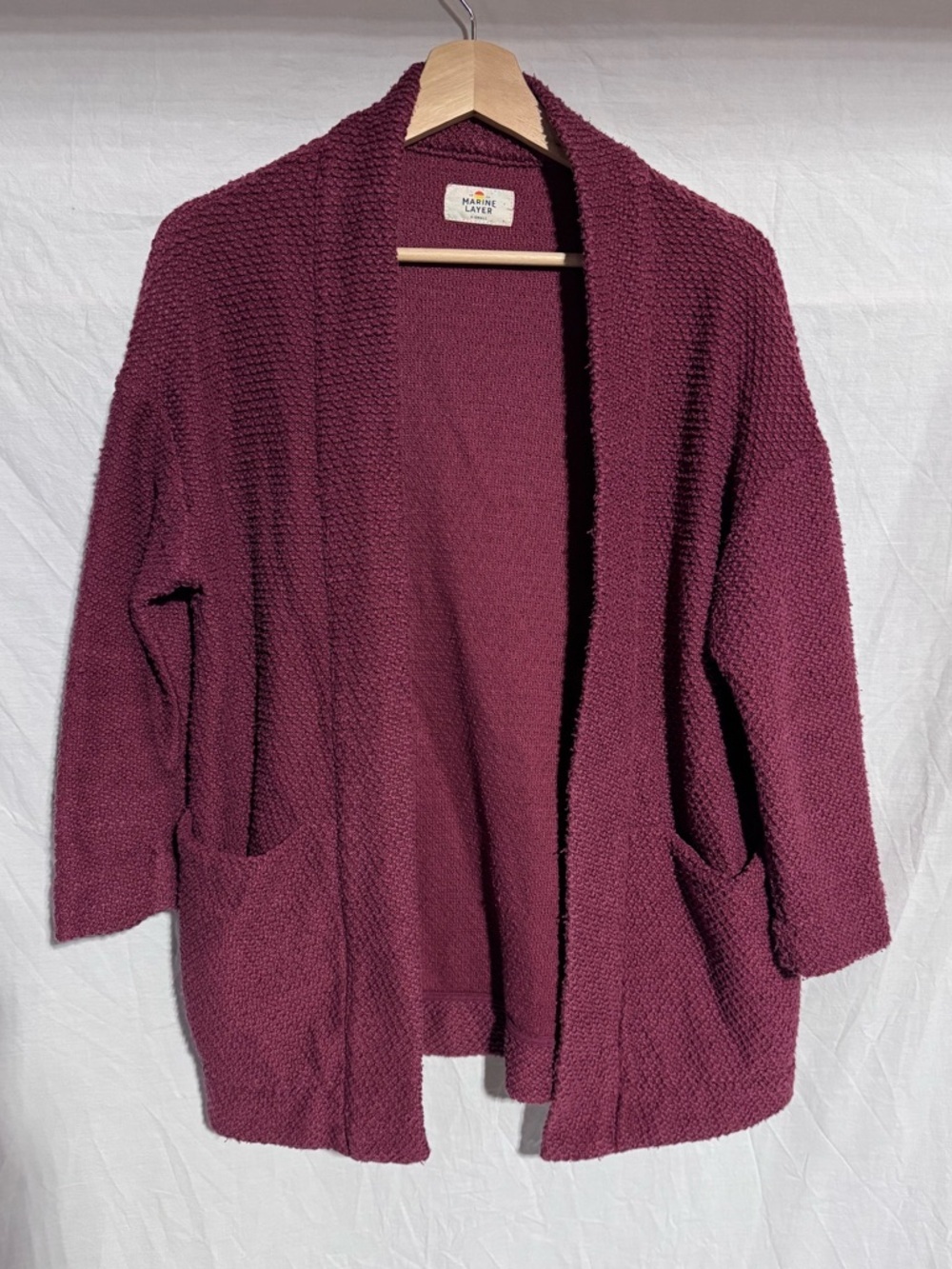 Marine Layer Birdseye open cardigan Size X-Small